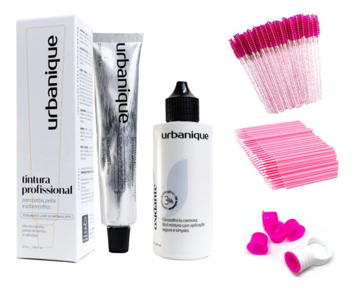 Tinta Sobrancelhas Urbanique Profissional Com Creme Oxidante