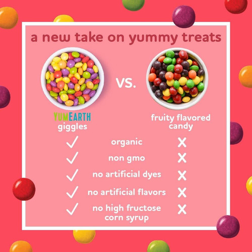 Yumearth - Organic Giggles, Caramelo Ácido Masticable