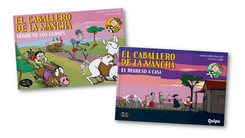 2 Libros Caballero De La Mancha 5 Y 6 Maria Falconi