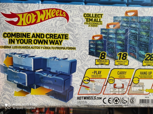 Hotwheels Case Para 28 Vehículos