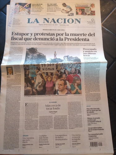 Diario La Nación 20 1 2015 Muerte Nisman Caso Nisman