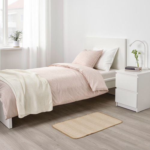 Imagen 2 de 3 de Tapete Decorativo De Yute Natural 50 X 80 Cm
