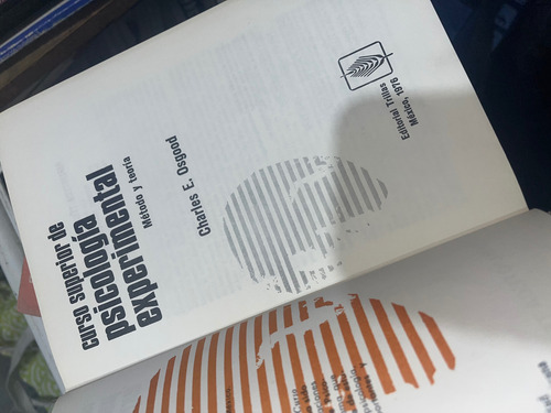 Libro Curso Superior De Psicología Experimental (Usado)