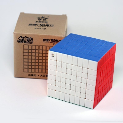 Imagem 5 de 5 de Cubo Mágico 8x8x8 Yuxin Little Magic Colorido Pronta Entrega