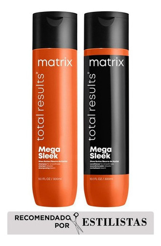  Kit Matrix De Shampoo + Acondicionador Anti-frizz Mega Sleek