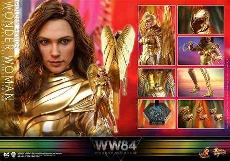 Imagen 3 de 4 de Hot Toys Golden Armor Wonder Woman 1/6 Mms577 Nueva Fpx