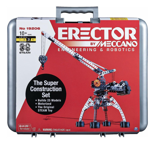 Meccano Erector Super Construction 25 En 1, Construcción Mot