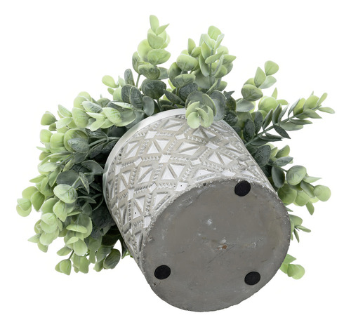 Plantas Artificiales Eucalipto Juego De 2 Macetas Decorativa
