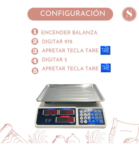 Balanza Pesa Electrónica Digital 40 Kg Negocios Almacen