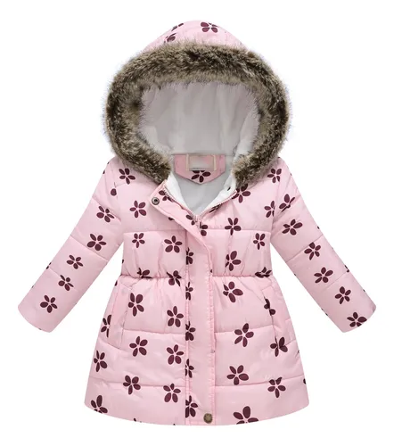 Chaqueta Para Bebés Pequeños, Parkas, Con Estampado Floral, Sudaderas Con Capucha Para Niños Pequeños