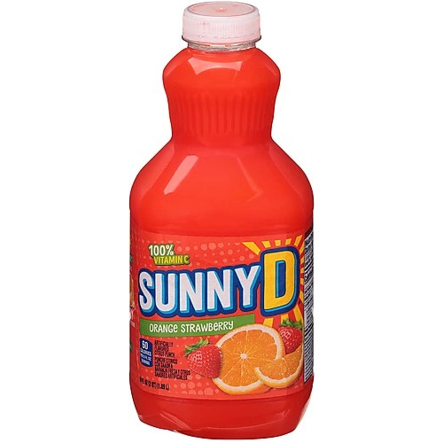 2pz Jugo Sunny D Naranja Fresa 1890ml Importado