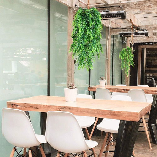 Helecho Artificial Planta , 6 Piezas Largo Colgantes Ferns