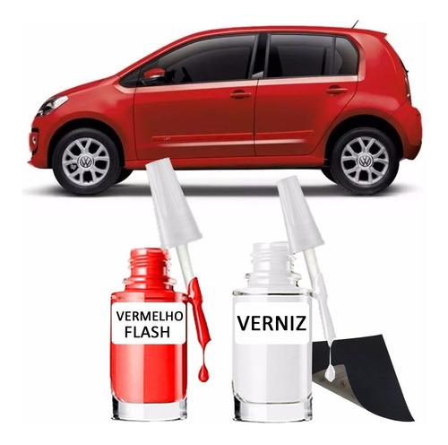 Tinta Tira Risco Automotivo Volkswagen Up Vermelho Flash