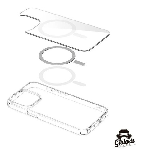 Imagen 7 de 10 de Kit Funda Magsafe + Cargador Inalambrico + Cubo Para iPhone