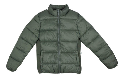 Campera Inflada Unisex Verde Forro Aluminizado Omni Heat