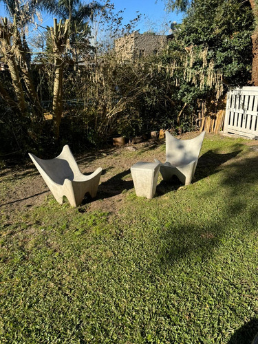 Banco Y Mesa Hormigón Para Jardín Premoldeado Cemento