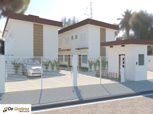 Imagem 5 de 18 de Sobrado Novo Em Mongaguá , Condomínio Fechado, Nossa Senhora De Fátima, Lado Praia , Murado, Rua Calçada, 2 Dormitórios Sendo 2 Suites , Banheiro, Sa - 6286 - 69555891