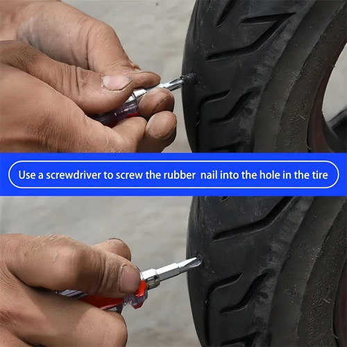 Kit De Herramientas De Reparación De Neumáticos Para Motocic