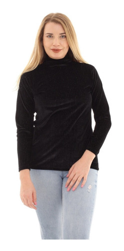 Pullover Manga Larga Invierno Mujer Velvet Terciopelo 2321