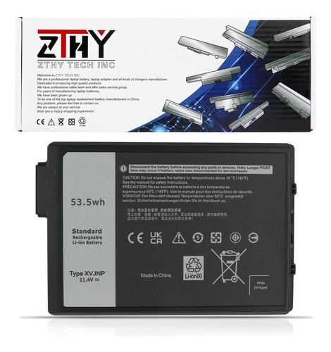 Zthy Xvjnp 53.5wh Batería P/ Dell 5430 7330 Rugged Series