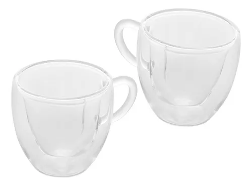 comprar Jogo 2 Xícaras De Café Parede Dupla Heart 80ml - Lyor