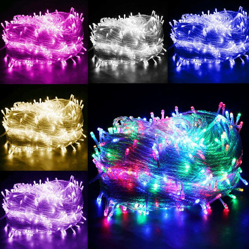 4 Serie Tira De Luces Led 100 Luces Decoracion Iluminacion
