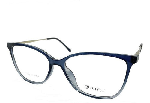 Óculos Bulget Bg4112n Azul E Dourado