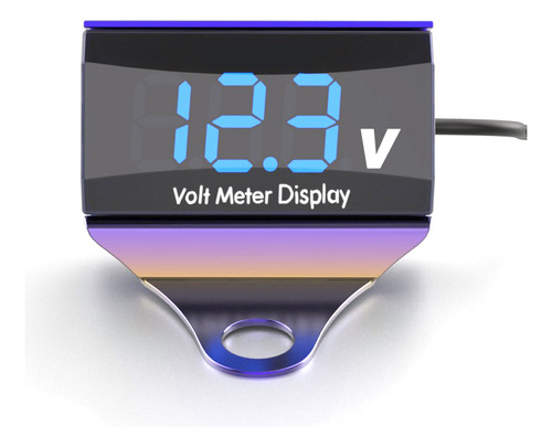 Voltímetro Digital Led 10-150v Dc Impermeable Con Soporte