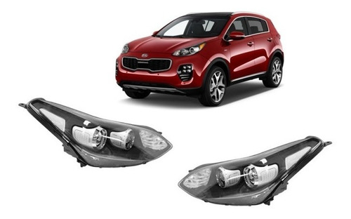 Par Opticos Delanteros Kia Sportage 2016-2019