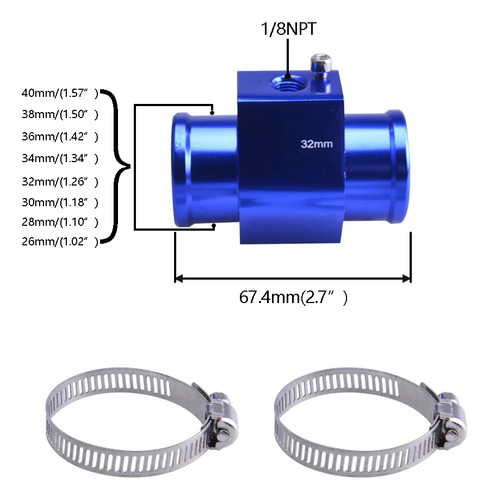 Medidor De Temperatura De Agua Digital 38mm Con Adaptador De