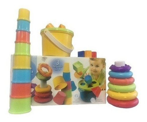 Imagen 2 de 3 de Juguete Set Didactico 3 En 1 Duravit Primera Infancia Bebe