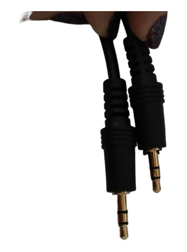 Cable 1a1 Aux Plug3.5mm Audio Estereo Reproductor Sonido Eco