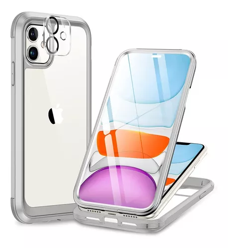 Funda para iPhone 11 (serie de cuerpo completo de 360°), resistente con  protector de pantalla para iPhone 11 (6.1 pulgadas), transparente