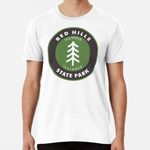 Remera Red Hills State Park Illinois - Il Badge With A Fores