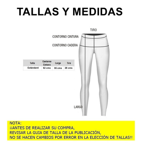 Imagen 4 de 4 de Calzas Spandex Diseños Varios - Talla Única