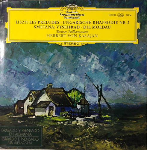 Franz Liszt, Les Preludes Lp. Herbert Von Karajan. Importado