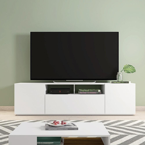 Rack Keep 2 Portas E 1 Gaveta 1,80m - Branco