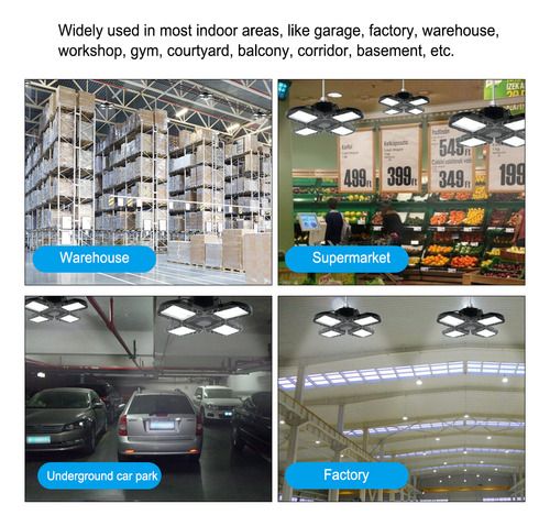 Luces Led De Garaje, Led, Deformables, Plegables, Ajustables