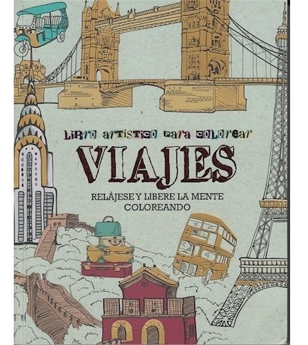 Viajes - Libro Artistico Para Colorear