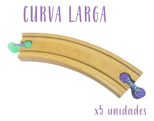 Imagen 2 de 10 de Tracks Pack 20 Vías Madera Extensión 100 % Compatible