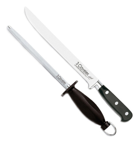 Cuchillo Jamonero Forgé 25cm Y Astil 20cm 1700 Tres Claveles