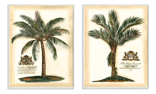 Stupell Home D??cor British Colonial Palms - Juego De 2...