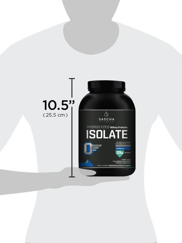 Imagen 6 de 10 de Proteína Sascha Fitness Isolatada E Hidrolizada 2 Libras