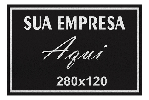 Tapete Capacho 280x120 Personalizado Logomarca 12mm