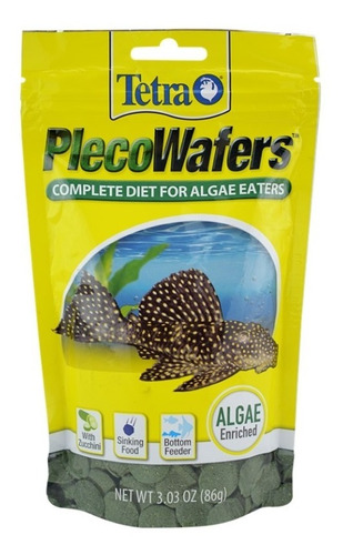 Tetra Pleco Wafers Alimento Peces De Fondo Tropical 86 G