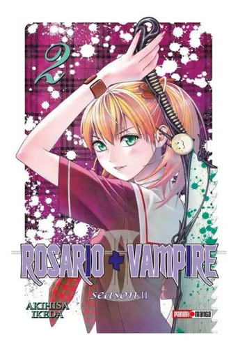 Panini Manga Rosario Vampire Second S N.2, De Akihisa Ikeda. Serie Rosario  Vampire, Vol. 2. Editorial Panini, Tapa Blanda, Edición 1 En Español, 2020