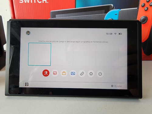 Imagen 5 de 8 de Nintendo Switch Color Rojo Neón Azul Neón Caja Completa