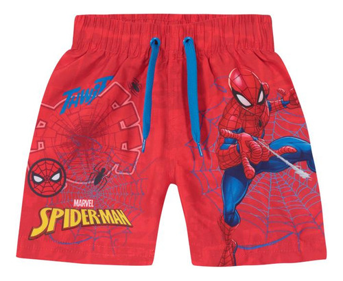 Bebé Niño Short Spiderman Marvel Disney Rojo