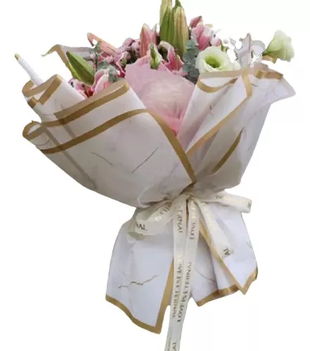 20 Hojas De Papel Coreano Para Ramos Bouquet Floral 02