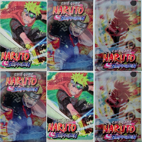 Kit 1.200 Cartinhas Naruto= 300 Pact Lote Novo